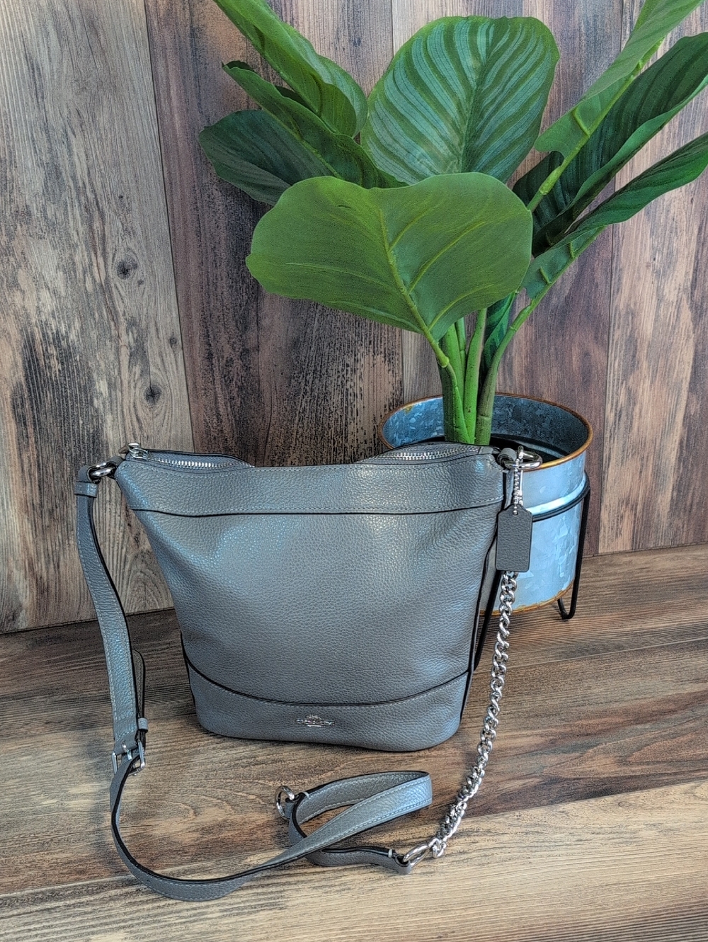 Coach Paxton F76668 Discontinued Pebbled Leather Crossbody Duffle M483